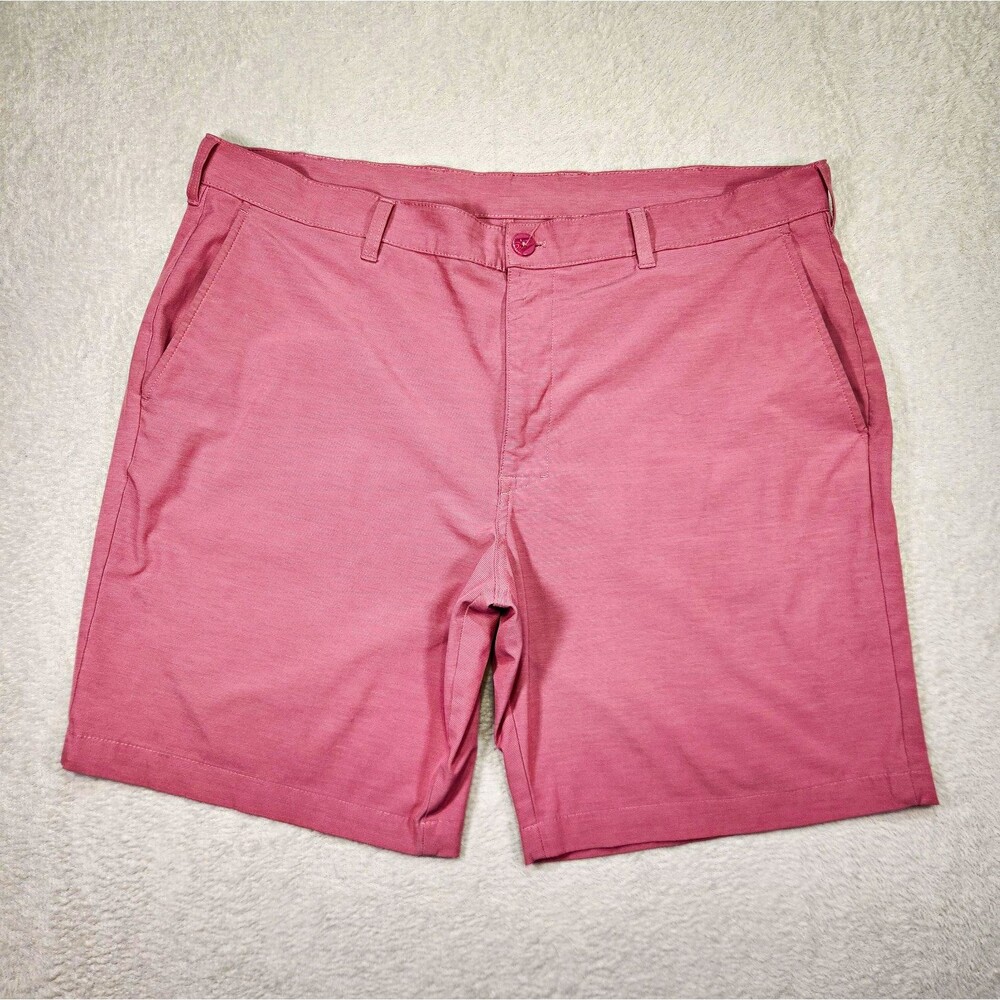 PGA TOUR Airflux Men's Golf Shorts 40 Waist 9" Inseam Flat Front Slash Pockets